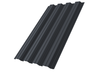 картинка Профнастил НС44R 0,5 Satin Matt TX RAL 7024 мокрый асфальт Центр Кровли
