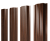 Штакетник П-образный A с прямым резом 0,45 Print Elite Choco Wood TwinColor Центр Кровли