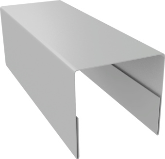 картинка Планка П-образная заборная 20 Grand Line 0,45 Drap ТХ RAL 7047 телегрей 4 (3м) Центр Кровли