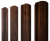 Штакетник М-образный А фигурный 0,45 Print Premium Cherry Wood Fresh TwinColor Центр Кровли
