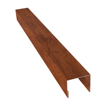 картинка Планка П-образная заборная 24 0,45 Print-Double Premium Golden Wood Fresh (3м) Центр Кровли