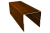 Планка П-образная заборная 20 0,45 Print-Double Premium Golden Wood Intense F (2,5м) Центр Кровли
