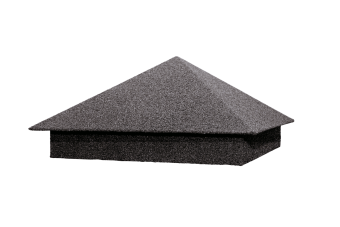 картинка Колпак на столб 390х390мм 0,45 Базальт Американо Дарк Центр Кровли