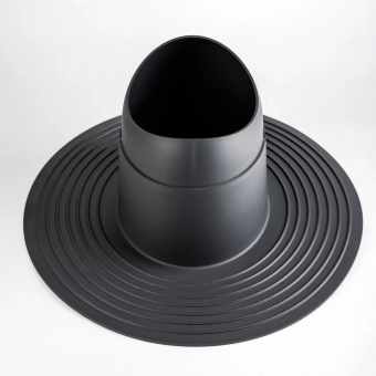 фото Элемент проходной Krovent Base-VT Flat высокий 125-150 серый Центр Кровли картинка Элемент проходной Krovent Base-VT Flat высокий 125-150 серый Центр Кровли