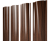 Штакетник Круглый с прямым резом 0,45 Print Elite Choco Wood TwinColor Центр Кровли