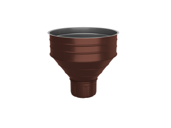 фото Воронка водосборная большая Optima 350/150 мм RAL 8017 Центр Кровли картинка Воронка водосборная большая Optima 350/150 мм RAL 8017 Центр Кровли