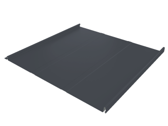 картинка Фальц двойной стоячий Line Grand Line 0,5 Drap с пленкой на замках RAL 7024 мокрый асфальт Центр Кровли