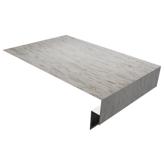 картинка Планка околооконная сложная 250х50х18 (j-фаска) 0,45 Print Elite Snow Wood TwinColor (3м) Центр Кровли
