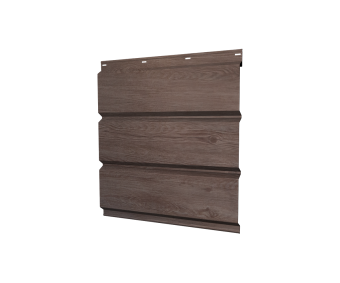 картинка Софит металлический без перфорации 0,45 Print Elite с пленкой White Wood TwinColor Центр Кровли