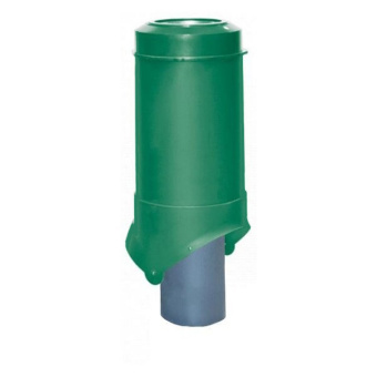 картинка Выход канализации Krovent Pipe-VT 125/100 изолированный зеленый Центр Кровли