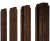 Штакетник П-образный В фигурный 0,4 Print Premium Antique Wood TwinColor Центр Кровли