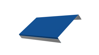 картинка Ламель обратная 150 забора жалюзи Texas 0,5 Satin с пленкой RAL 5005 сигнальный синий Центр Кровли