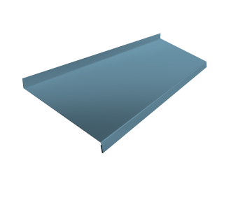 картинка Отлив простой 250 0,45 Drap TX RAL 5024 пастельно-синий (2м) Центр Кровли