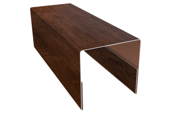 картинка Планка П-образная заборная 20 0,45 Print Premium Cherry Wood Fresh TwinColor (3м) Центр Кровли