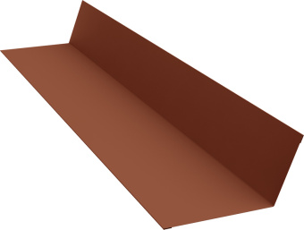 картинка Планка примыкания 90х140 Grand Line 0,5 Сатин матовый RAL 8004 терракота (2м) Центр Кровли