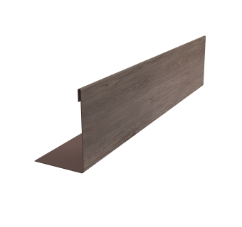 картинка Нащельник 125 Texas 25х35 0,45 Print Elite White Wood TwinColor (L2,0) Центр Кровли