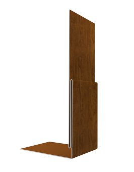 картинка Планка приемная оконная 0,45 Print Elite Golden Wood TwinColor (3м) Центр Кровли