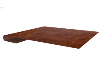 картинка Планка завершающая 0,45 Print Premium Cherry Wood Fresh TwinColor (3м) Центр Кровли