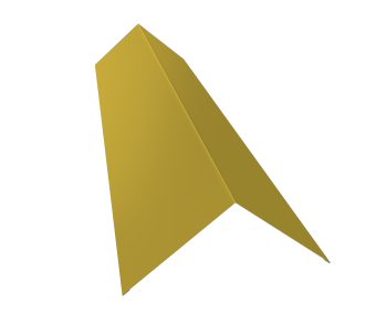 картинка Планка конька плоского 145х145 0,45 PE с пленкой RAL 1018 цинково-желтый (3м) Центр Кровли