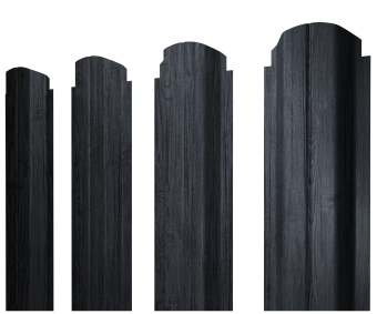 фото Штакетник П-образный А фигурный 0,45 Print Premium Grey Wood TwinColor Центр Кровли картинка Штакетник П-образный А фигурный 0,45 Print Premium Grey Wood TwinColor Центр Кровли