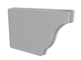 картинка Заглушка желоба левая Vortex Lite 130мм RAL 7004 сигнальный серый Центр Кровли