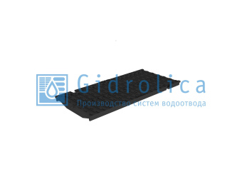 картинка Решетка водоприемная Gidrolica Super РВ -20.24.50 - щелевая чугунная ВЧ, кл. D400 Центр Кровли