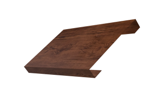 картинка Ламель лицевая 150 забора жалюзи Texas 0,45 Print-Double Premium с пленкой Cherry Wood Fresh Центр Кровли