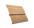 Софит металлический Квадро Брус с перфорацией 0,45 Print Elite с пленкой Honey Wood TwinColor Центр Кровли
