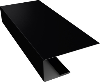 фото J-Профиль 18мм Grand Line 0,45 Drap СТ RAL 9005 черный (3м) Центр Кровли картинка J-Профиль 18мм Grand Line 0,45 Drap СТ RAL 9005 черный (3м) Центр Кровли