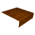 Планка околооконная простая 200х50 0,45 Print-Double Premium Golden Wood Intense F (3м) Центр Кровли