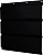 Софит металлический Классик v02 Grand Line центральная перфорация 0,45 Drap RAL 9005 черный Центр Кровли