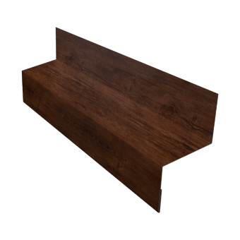 картинка Отлив межэтажный 35 0,4 Print Premium Cherry Wood Fresh TwinColor (3м) Центр Кровли