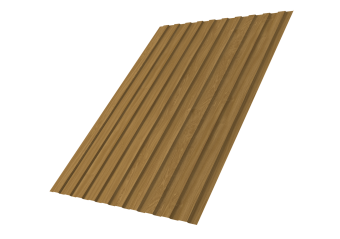 картинка Профнастил С8B v01 Grand Line 0,45 Print Elite Honey Wood TwinColor Центр Кровли
