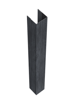 картинка Стойка жалюзи Texas для монтажа без крепежного вкладыша 0,45 Print Premium Grey Wood TwinColor (3м) Центр Кровли