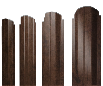 фото Штакетник П-образный А фигурный 0,45 Print-Double Elite Antique Wood Центр Кровли картинка Штакетник П-образный А фигурный 0,45 Print-Double Elite Antique Wood Центр Кровли