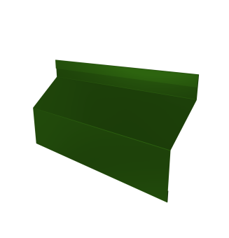 картинка Ламель забора жалюзи Milan Slim стартовая/финишная для калиток и ворот 0,45 PE RAL 6002 лиственно-зеленый Центр Кровли