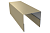 Планка П-образная заборная 20 0,45 PE с пленкой RAL 1014 слоновая кость (2м) Центр Кровли