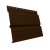 Софит металлический Квадро Брус без перфорации 0,45 Print Elite с пленкой Choco Wood TwinColor Центр Кровли