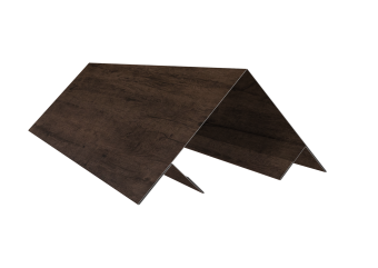 картинка Планка угла внешнего составная верхняя 0,45 Print-Double Elite Antique Wood (3м) Центр Кровли
