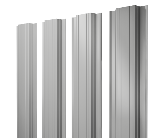 фото Штакетник Прямоугольный с прямым резом 0,45 PE RAL 9006 бело-алюминиевый Центр Кровли картинка Штакетник Прямоугольный с прямым резом 0,45 PE RAL 9006 бело-алюминиевый Центр Кровли