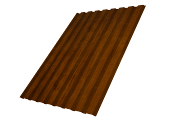 картинка Профнастил С20A 0,45 Print-Double Premium Golden Wood Intense F Центр Кровли