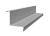 Угол внутренний простой фальц 0,45 PE с пленкой RAL 9006 бело-алюминиевый (2м) Центр Кровли