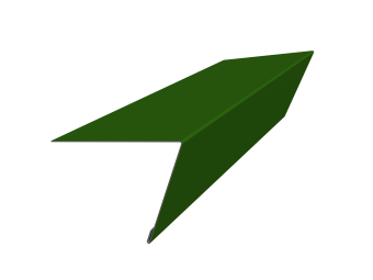 фото Планка капельник обратный 105х80 Фартук S16 0,45 PE с пленкой RAL 6002 лиственно-зеленый (3м) Центр Кровли картинка Планка капельник обратный 105х80 Фартук S16 0,45 PE с пленкой RAL 6002 лиственно-зеленый (3м) Центр Кровли