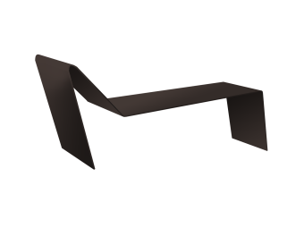 картинка Планка примыкания для мягкой кровли 0,5 Velur X RR 32 темно-коричневый (2м) Центр Кровли