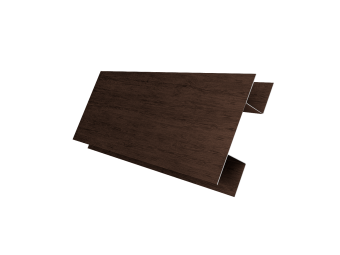 картинка Планка H-образная Экобрус 0,45 Print Premium Antique Wood TwinColor (2м) Центр Кровли