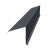 Планка конька односкатной кровли 160x160 0,45 Drap RAL 7024 мокрый асфальт (2м) Центр Кровли
