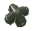 Четверник конька малого полукруглого 0,5 Satin Matt TX с пленкой RAL 6020 хромовая зелень Центр Кровли